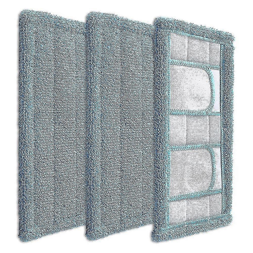 3-pack Reusable Microfiber Mop Pads Compatible With Swiffer Sweeping Mops
