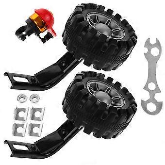 1 Set 12 Inch Kinderfiets Hulpwielen Fiets Zijwielen Kinderen Fiets Balans Stabilisator Wielen voor Fiets Kinderen Kinderen Kinderen (Zwart Rek)