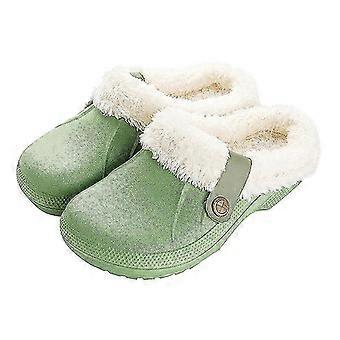 Winter Heren Home Slippers Voor Vrouw Pluche Waterdichte Warme Bont Slippers Klompen Lovers Home Slippers Indoor Vloerschoenen Voor Vrouw