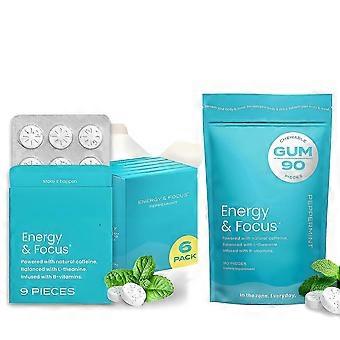 Chewable Energy Support Tablets - Mint-Flavored Neuro Caffeine for Quick Energy Boost_e2