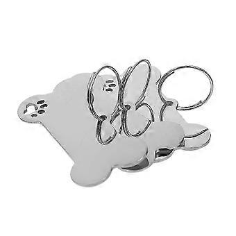 2026 Anti-Lost Stainless Steel Dog Name Tags, 1Set Collar Hanging Accessories