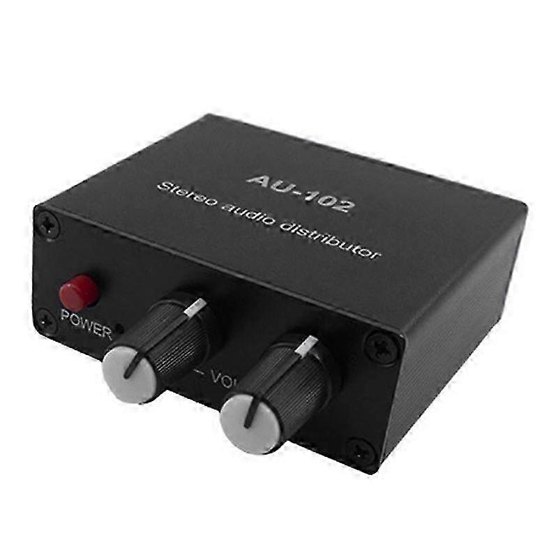 Audio Distributor Stereo Audio Mixer 1 Input 2 Output