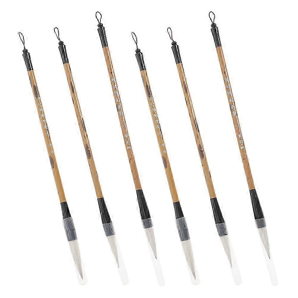6Pcs Multi-function Calligraphy Brush Practice Brush Calligraphy Practice Brush Writing Accessories