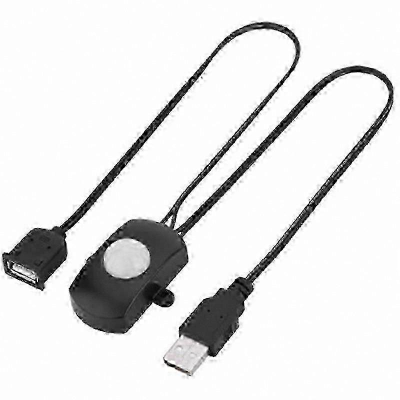 Black 5A Mini USB PIR Motion Sensor Switch DC 5-24V