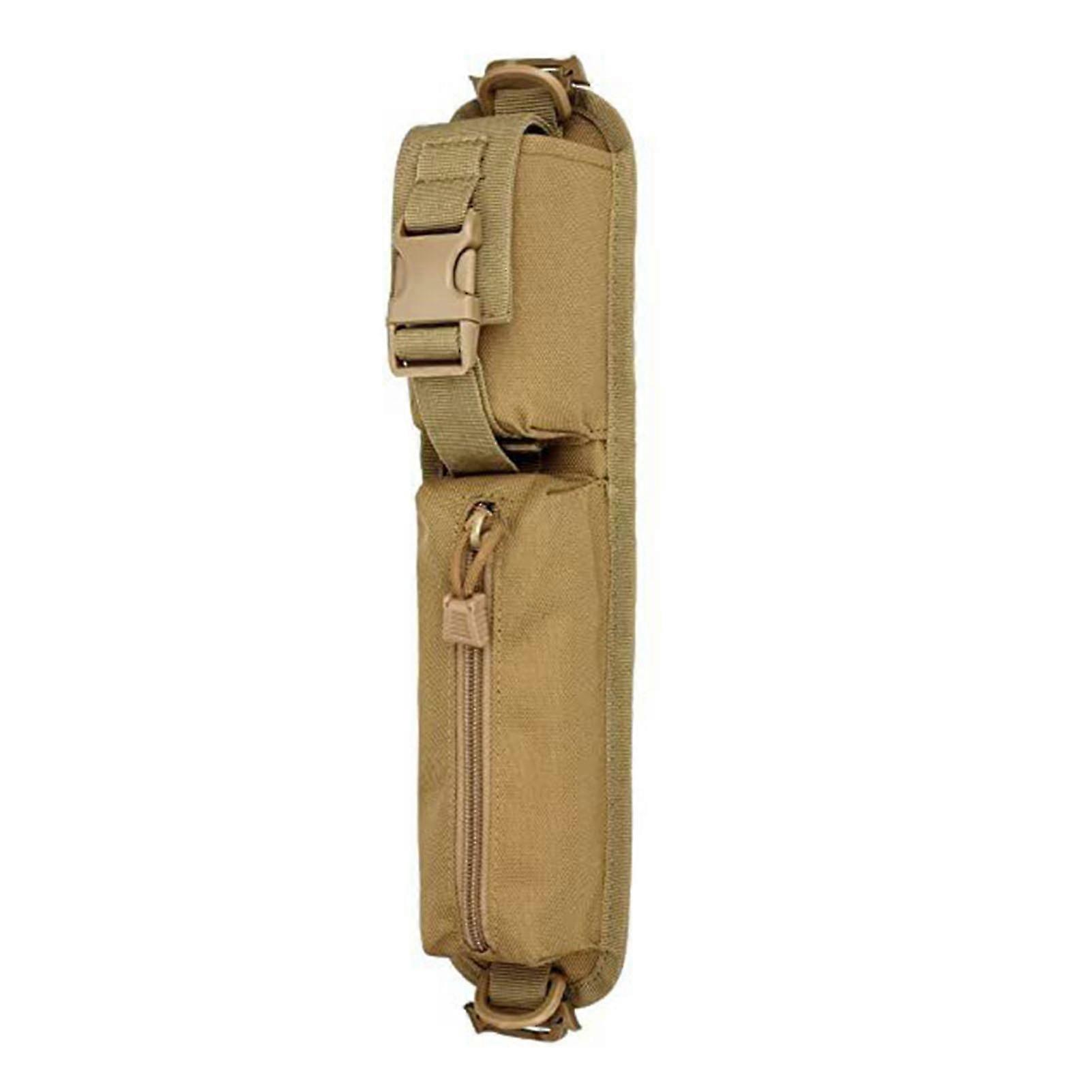 Backpack Strap Pouch with Zipper Simple Installation Quick Release Shoulder Strap Bag Attachment Tactical Accessories