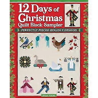 12 Tage Weihnachtsquilt-Block-Sampler: Perfekt zusammengesetzte Festtagsmotive