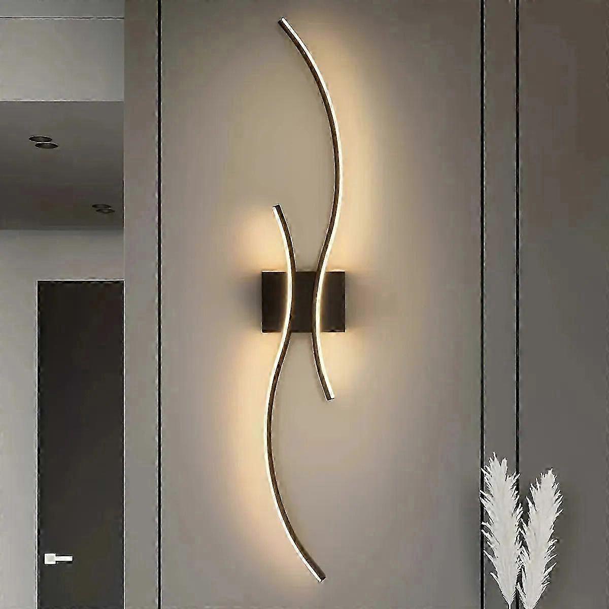Applique murale LED moderne avec verre à géométrie variable, l