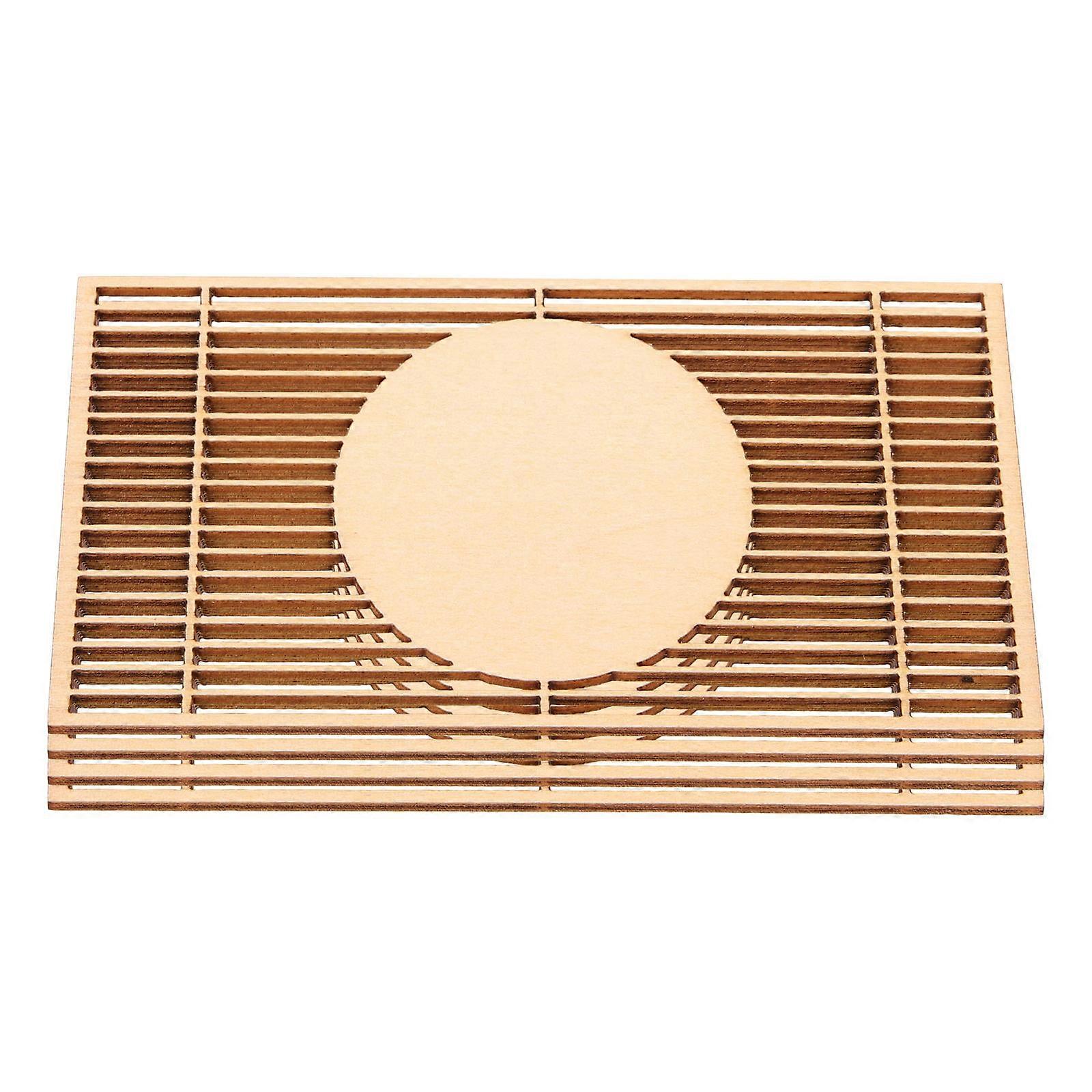 4pcs Miniature Screen Model Traditional Style Sand Table Scene Layout Screen Props