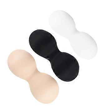 3 Stück atmungsaktive BH-Einlagen für Sport-BHs, Damen, Schwarz, Weiß, Beige
