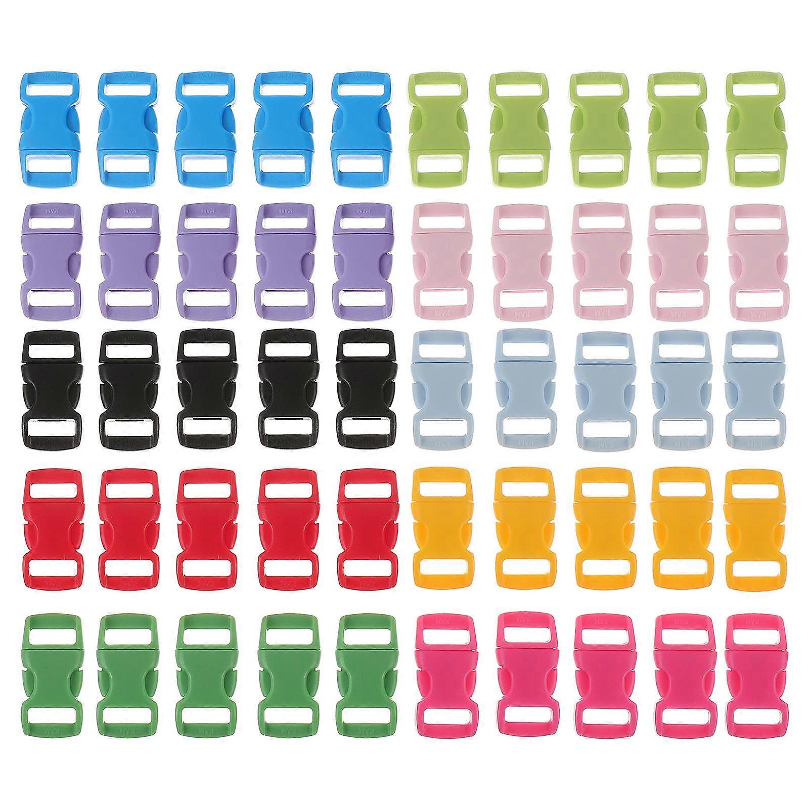 Quick Release Buckle Clips Plastic for Backpack Strap Adjustment 50Pcs