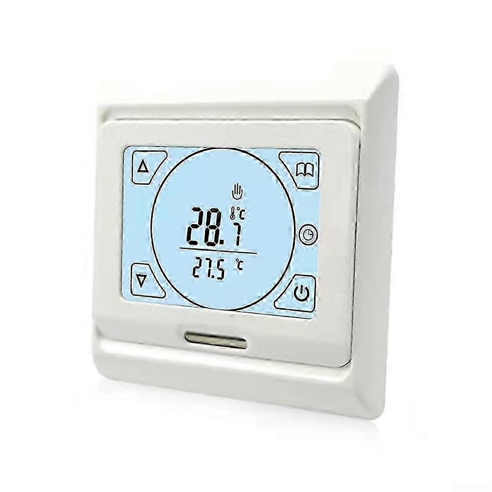 Touchscreen Thermostat for Underfloor Heating, 7-Day Programmable Smart Controller 3A