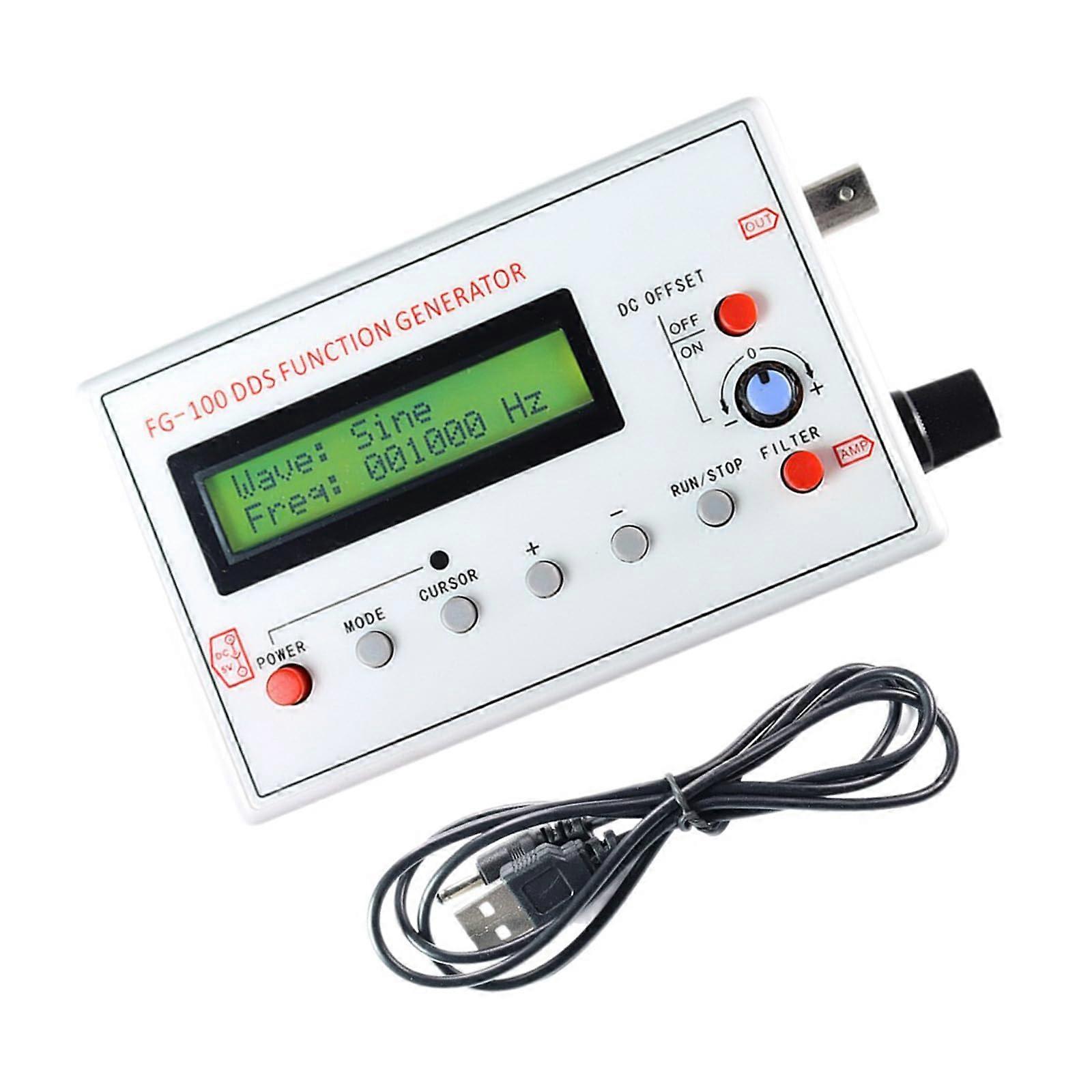 1Hz500kHz Function Generator with Stable Frequency Output Multi Waveform Sine Square Triangle