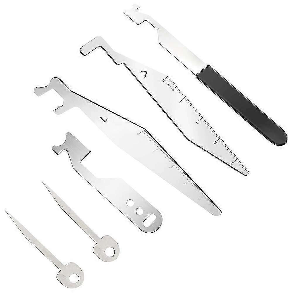 6PCS Firefighter Tools Kit Multipurpose Leverage Pry Spring Steel Multitools for EMS First Aid
