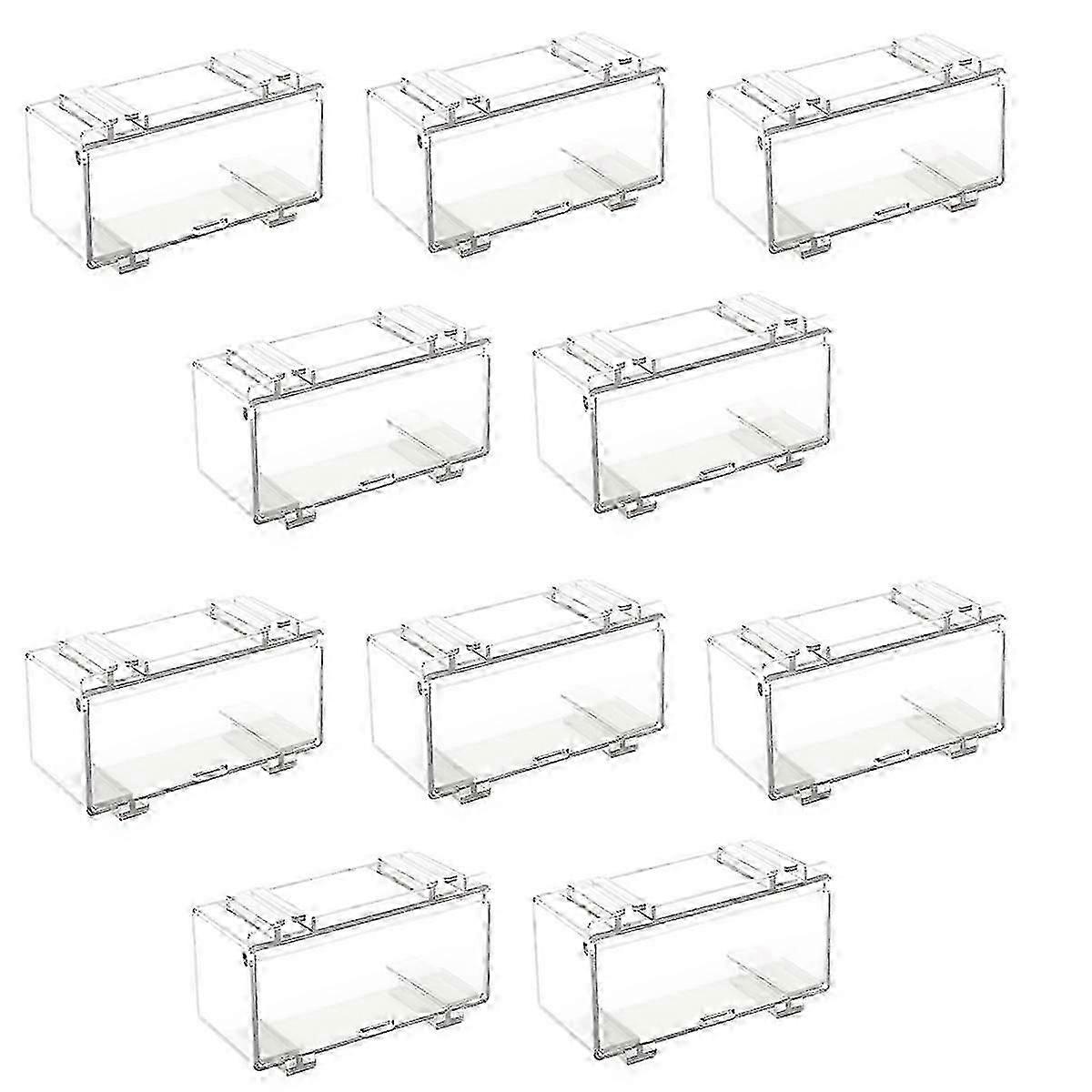 10Pcs Clear Acrylic Car Mold Display Case for Model Wheels