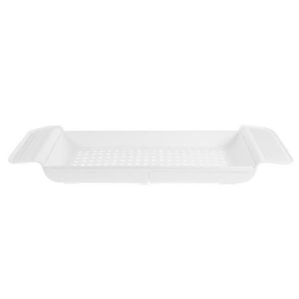 Plastic Retractable Bathtub Rack Telescopic Shelf