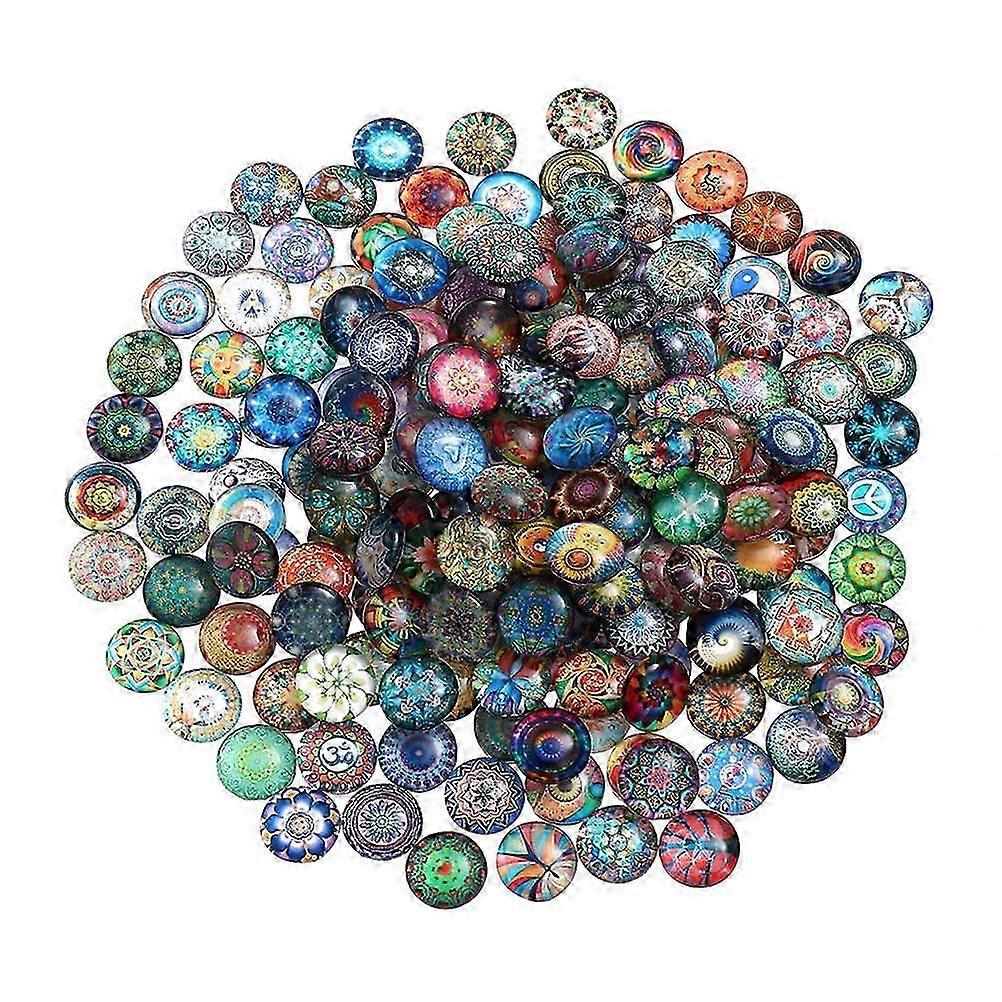 12mm Mixed Glass Cabochons Set
