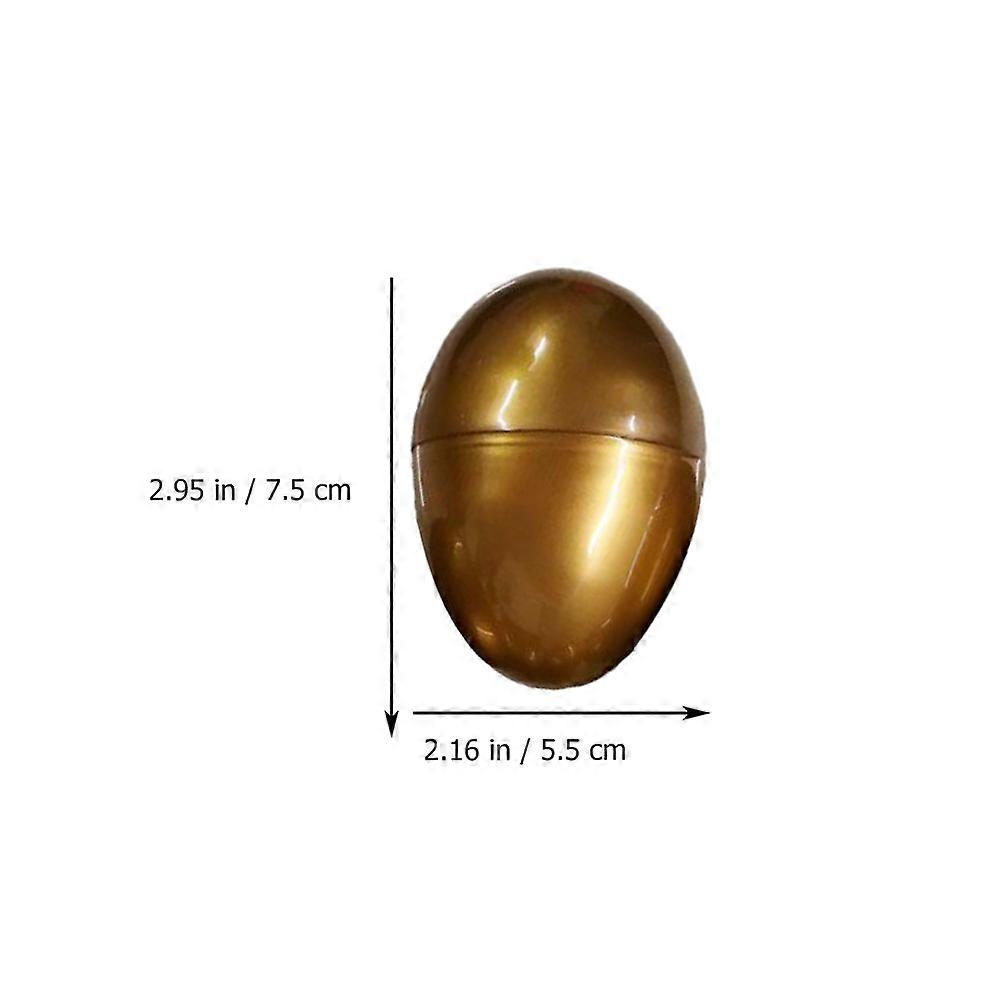 Plastic Easter Eggs Golden Eggshells for Easter Use 6Pcs Pack