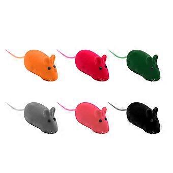 Cat Mouse Toy Plush Rat for Pets Use 12Pcs Random Color Pack