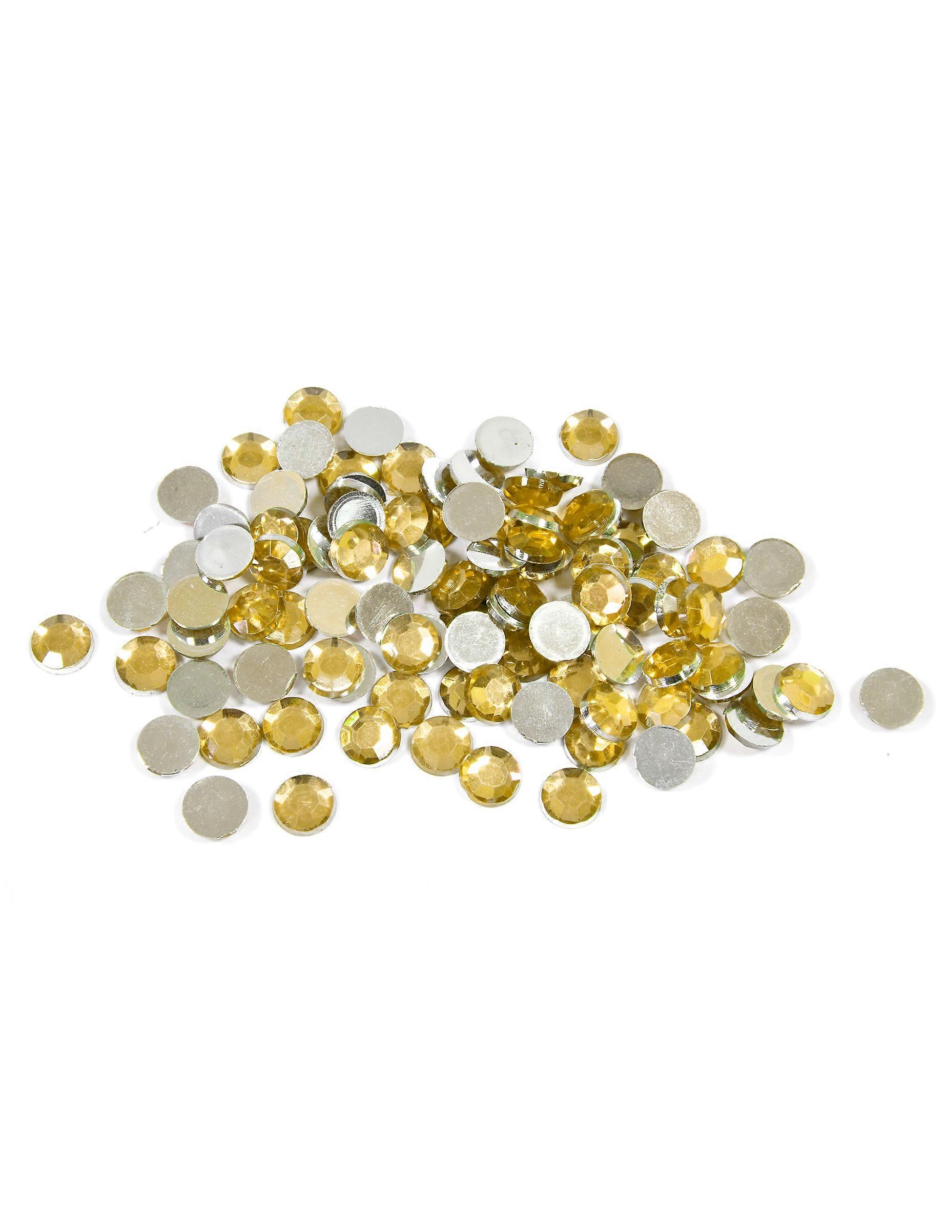 100 Small round gold table confetti 0.6 cm