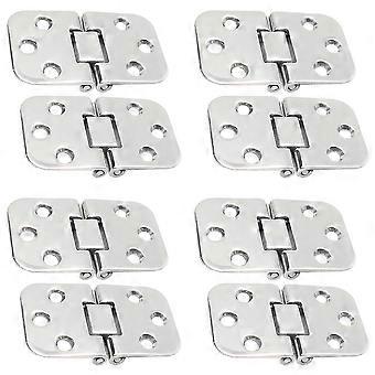 8Pcs Marine Level Hinge Grade Stainless Steel Mirror Polished for Boat, Rvs, Marine Accessory