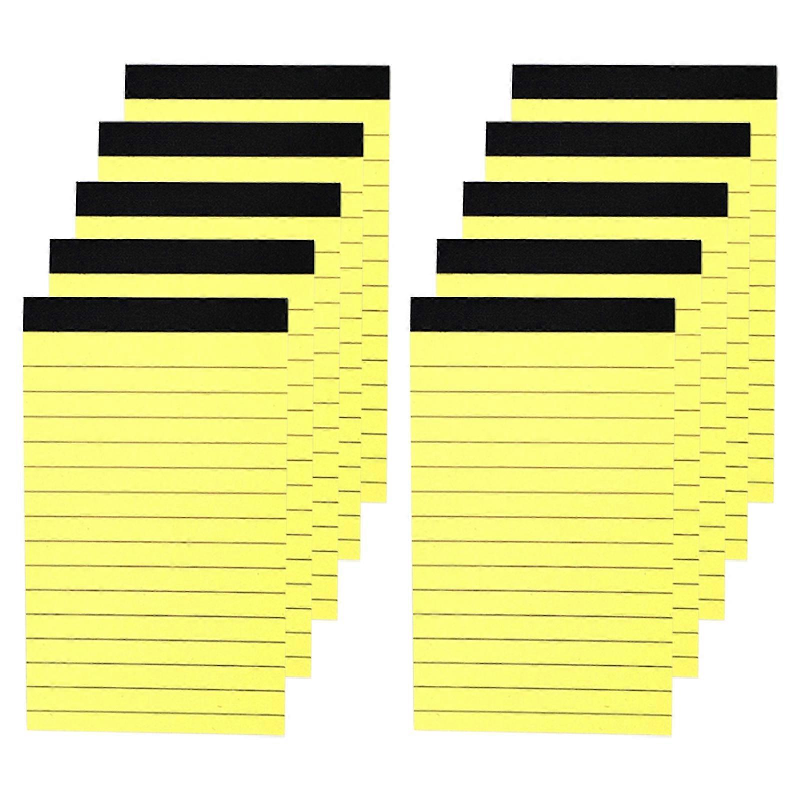 10 Pack Small Note Pads with 3x5 Lined Writing and 30 Sheets Per Notepad
