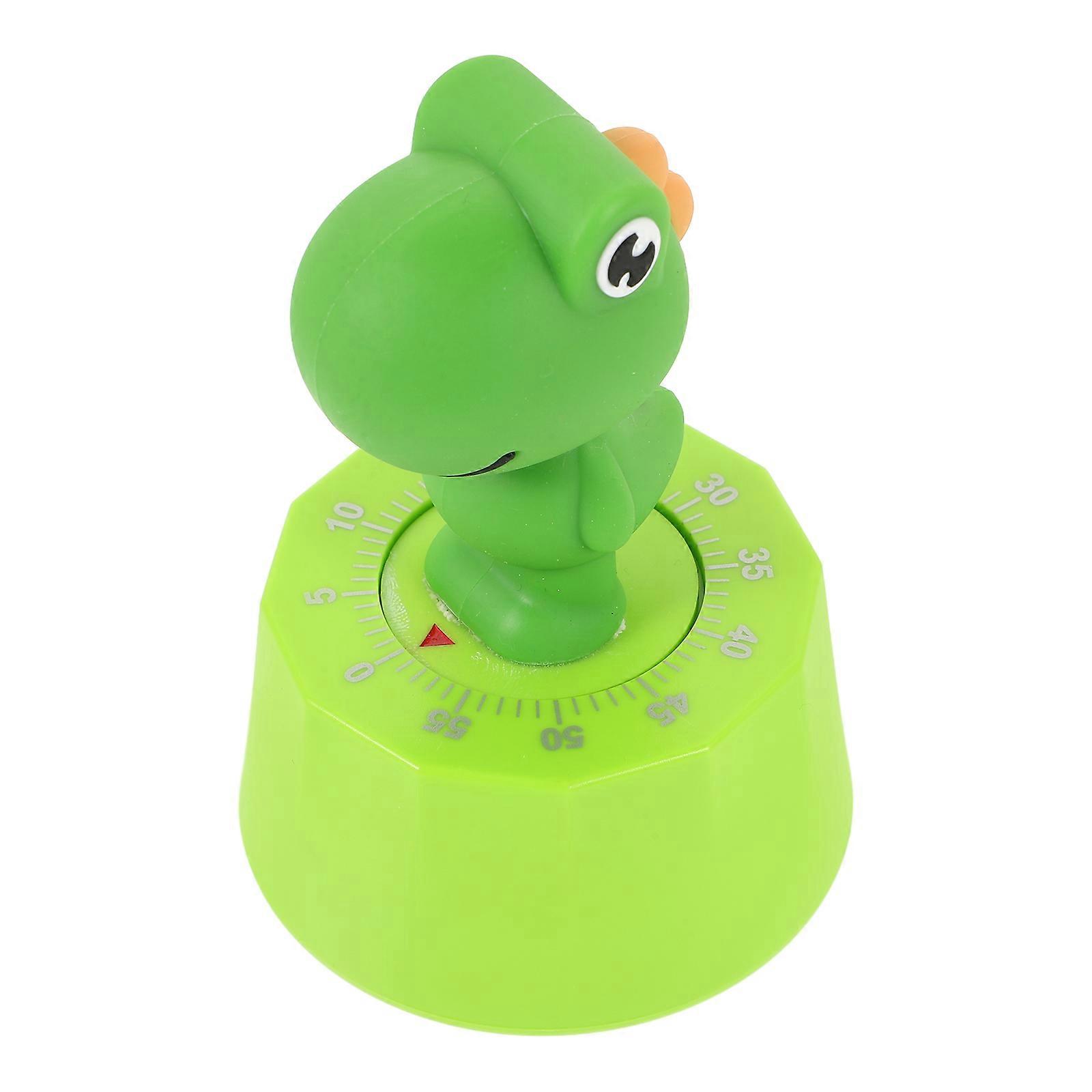 Green Cartoon Timer Mechanical Device for Learning 2Pcs Cooking Timer