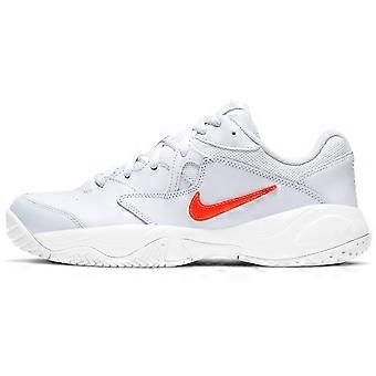 Nike Court Lite 2 Football Grey Bright Crimson Women's AR8838-005