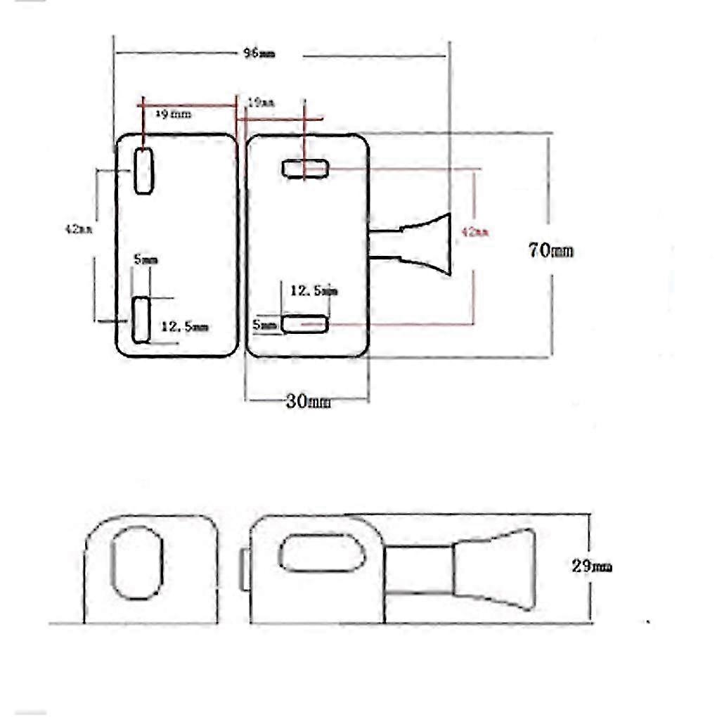 Adjustable ABS Magnetic Door Latch