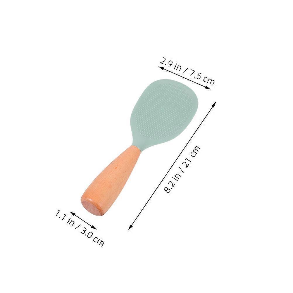Heat Resistant Standing Rice Paddle Spoon Designed For Kitchenware Use 2Pcs
