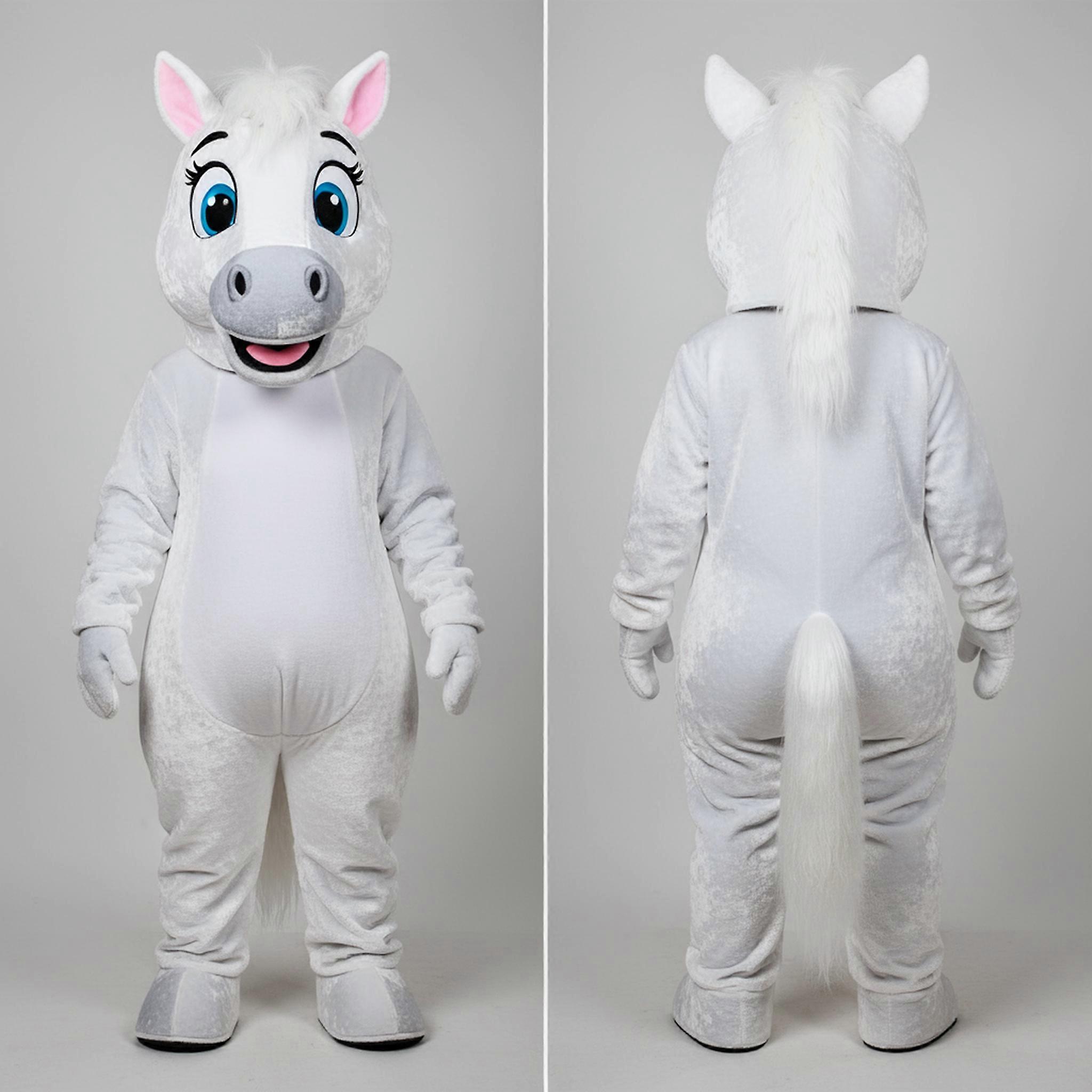 MASTICOT White Velvety Mare Mascot