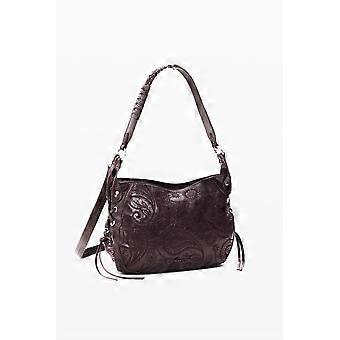 Desigual Siroco Quincy Burgundy Quincy Patterned Shoulder Bag 26WAXP60