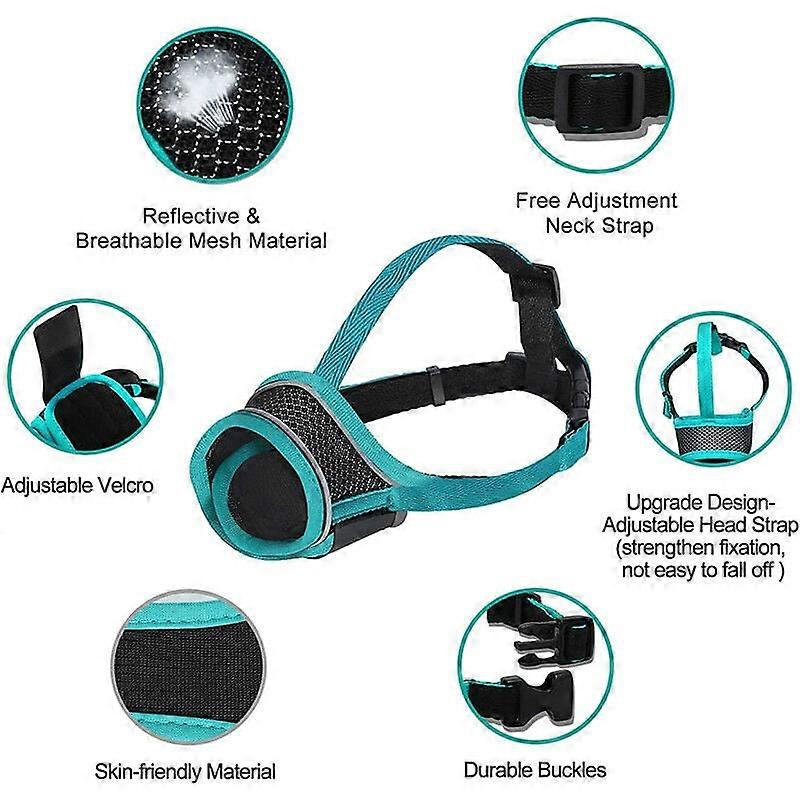 Soft Breathable Mesh Dog Muzzle for All Sizes