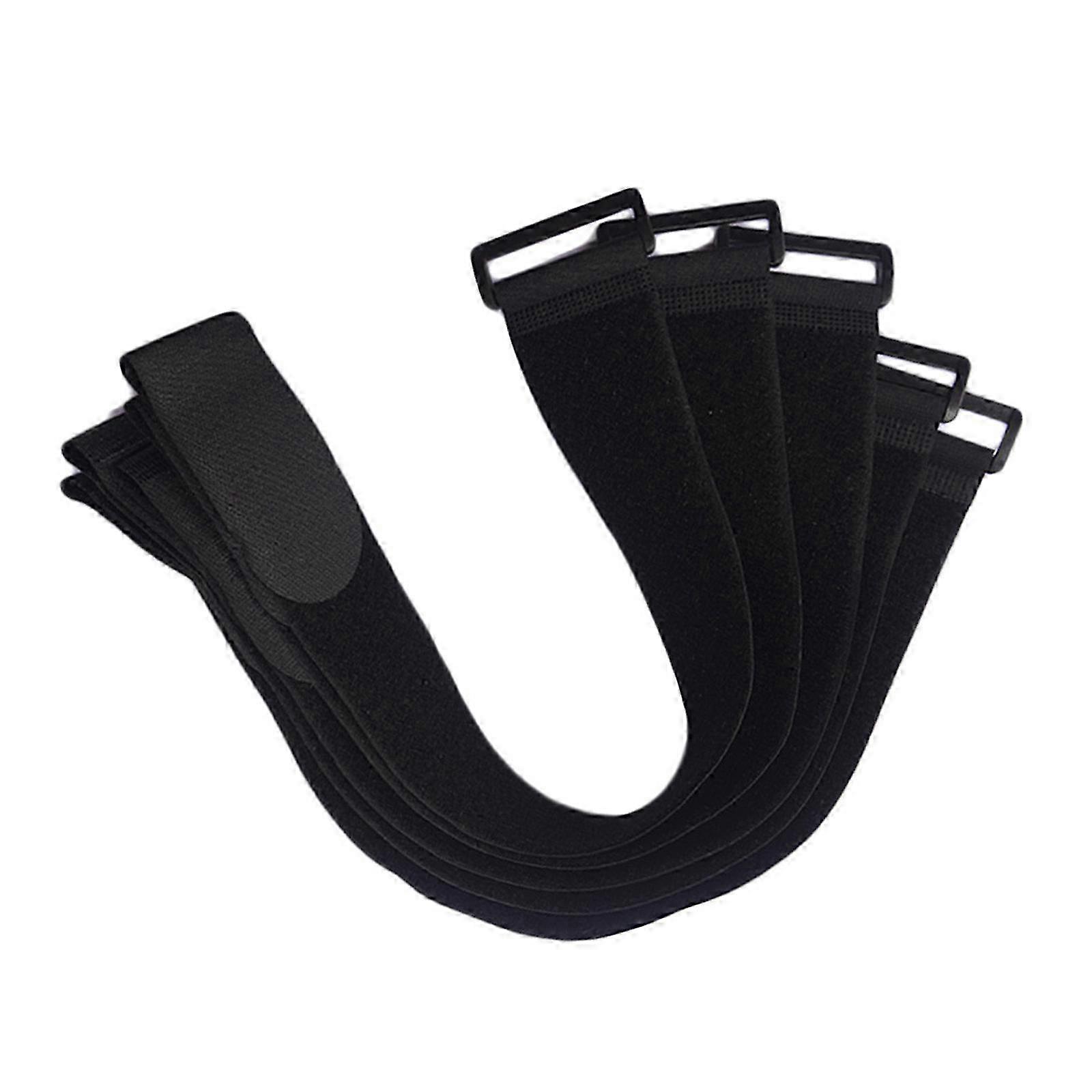 Hook & Loop Straps Reusable Adjustable 60cm Reverse Locking Blended Fabric for Camping & Gardening