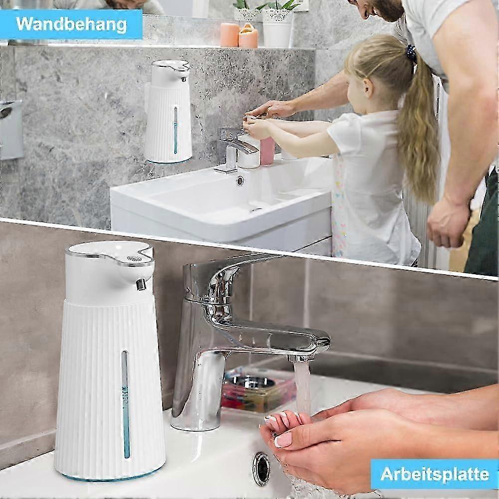 Automatic Wall Mount Soap Dispenser, 400mL USB Rechargeable