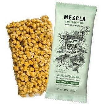 Mezcla Japanese Matcha Vanilla Protein Bar, 1.4 Oz (Case Of 12)