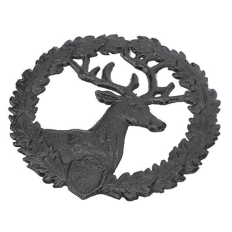 20X20cm Coffee Plates 1pc Deer Shape Hollow Iron Placemat Anti-scalding Pot Mat Non-slip Table Mat
