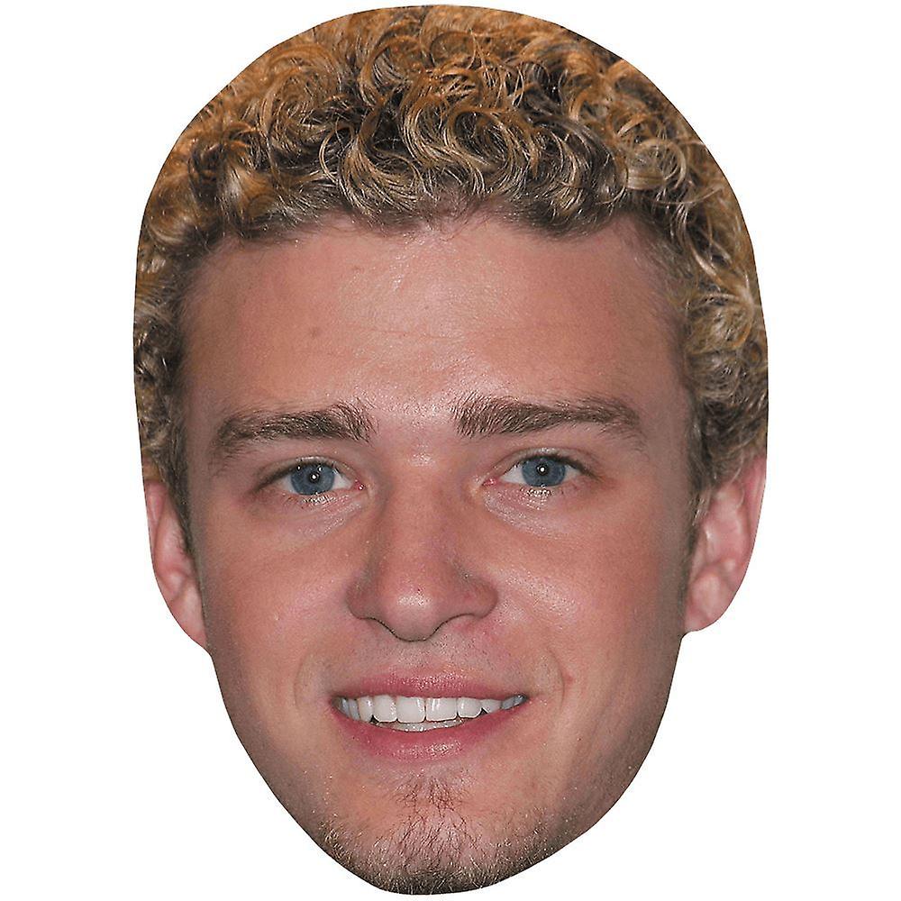 Justin Timberlake (Young) Celebrity Mask, Flat Card Face
