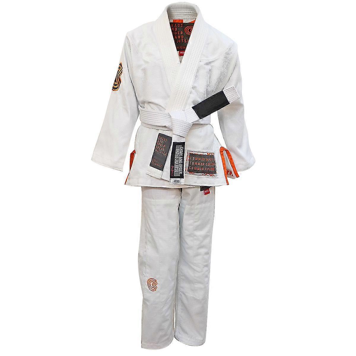 Chaos and Order Kid's Base Label V2 BJJ Gi - White