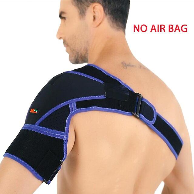 Adjustable 3d Shoulder Stability Brace With Pressure Pad Adjustable Breathable Shoulder Support Compression Sleeve-blue