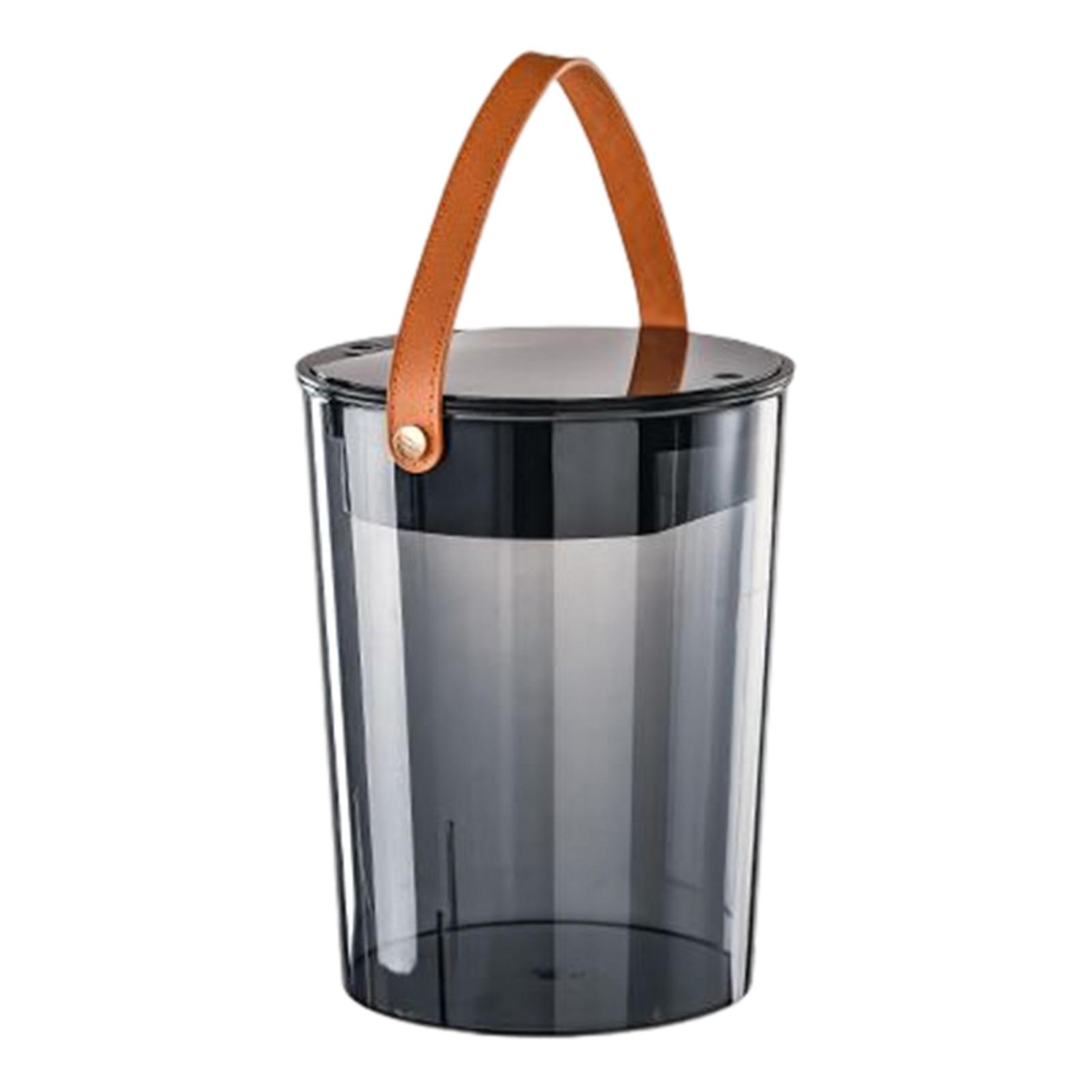 Clear Tea Bucket Portable Drainage Tea Dregs Bucket Large Capacity Residue Separation Filter