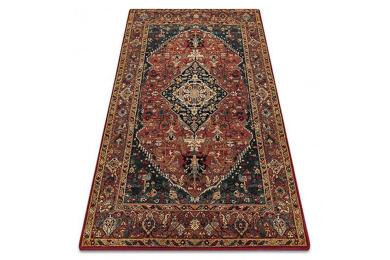 Wool carpet SUPERIOR Kasim frame ruby