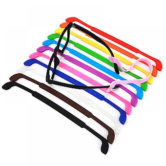 12Pcs Anti-Slip Children Glasses Strap Kids Glasses Holder Eyewear Retainer Silicone Elastic Glasses Strap with Ear Grip Hooks