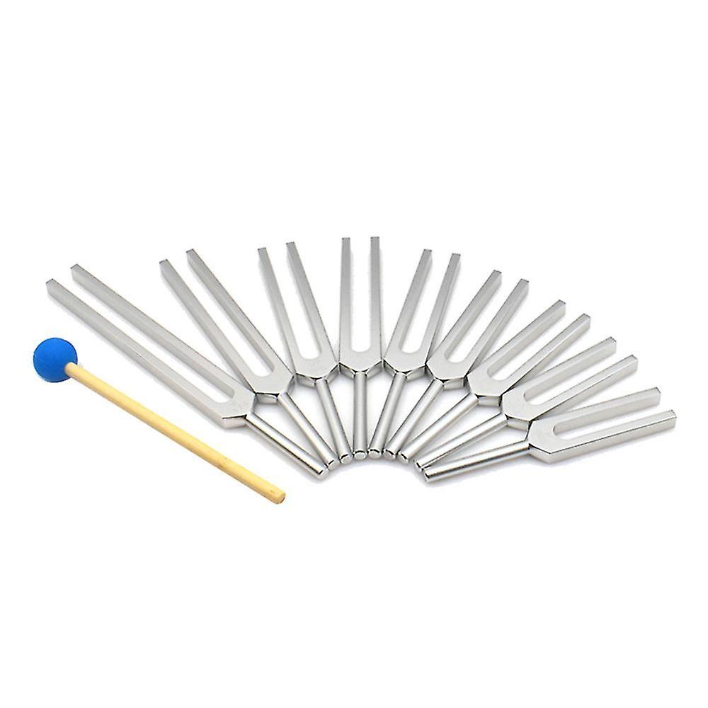 Tuning Fork Set - 9 Tuning Forks For Healing Chakra,sound Therapy,keep Body,mind And Spirit In Perf