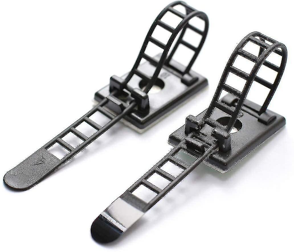 50pcs Adhesive Cable Ties Adhesive Cable Ties Adjustable Nylon Cable Ties