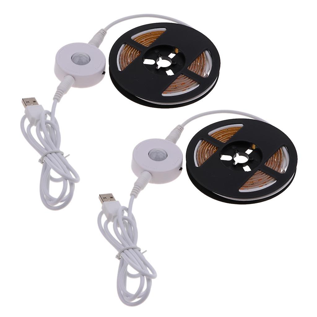 2 pcs LED Strip with Motion Sensor Closet Light for Bedroom White Light