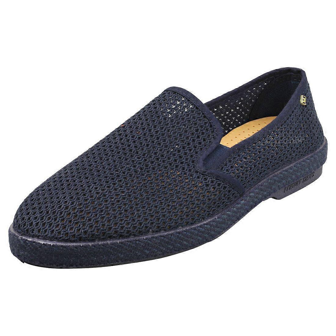 Rivieras Leisure Navy Blue Perforated Espadrilles Rivieras Jeans Mens Espadrille Shoes in Navy Blue - 10 US | eBay main image 4