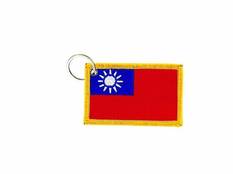 Cle Cles Key Brode Patch Ecusson Badge Taiwanese Flag