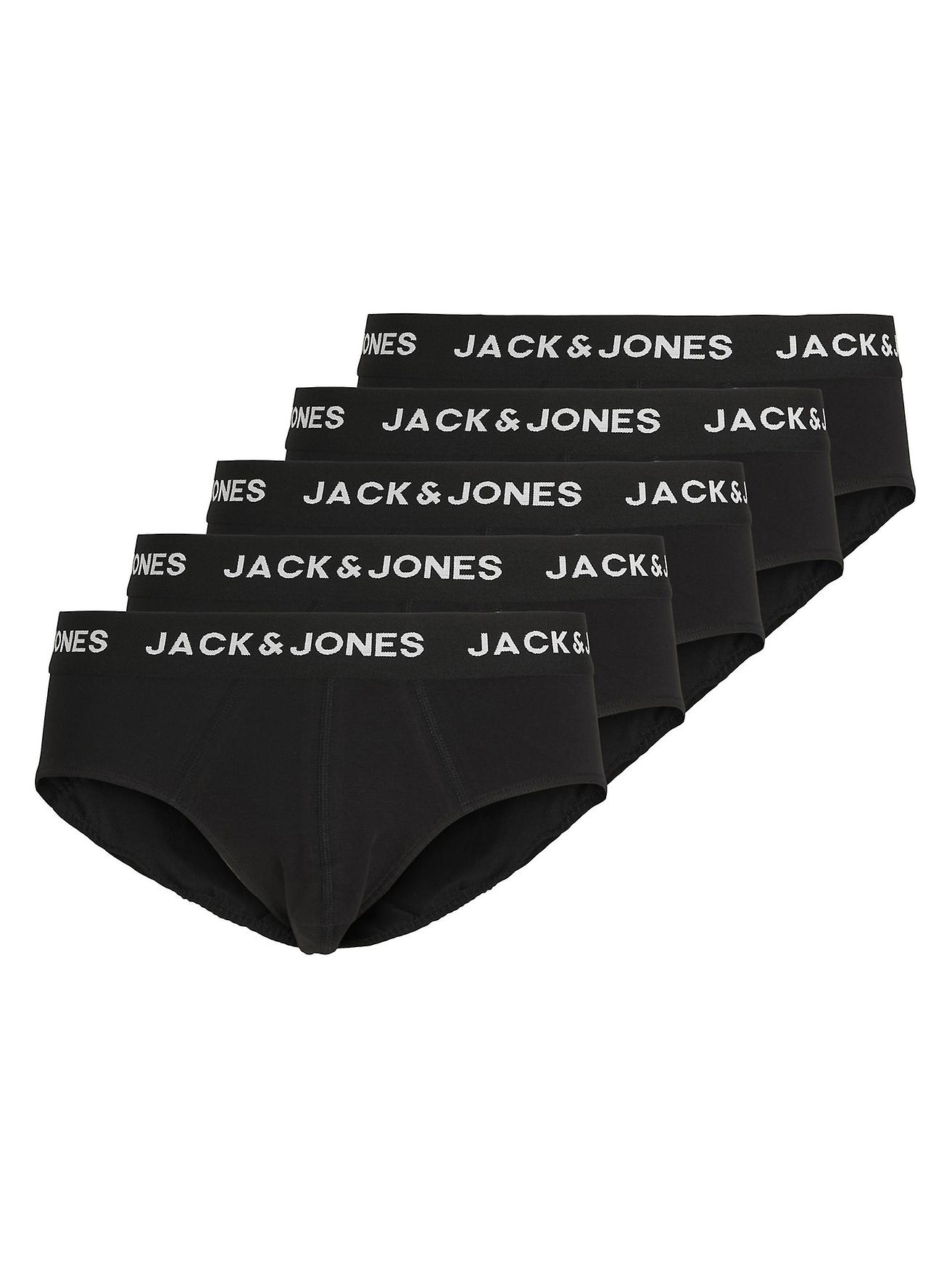 Herren JACK & JONES Basic 5er Pack Slips Regular Fit Unterhosen Set JACSOLID NEU
