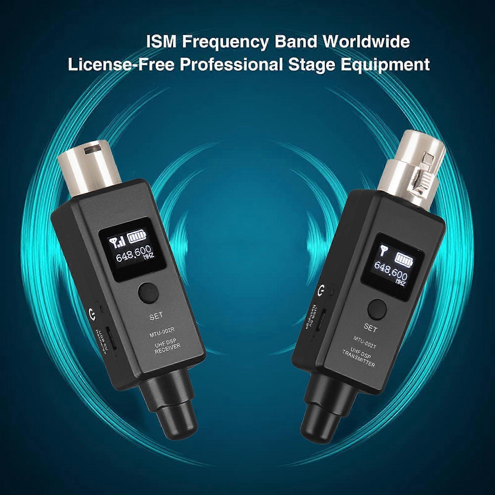 Wireless Microphone Transmitter and Receiver for Dynamic Microphone Audio Mixer Microphone Wireless System