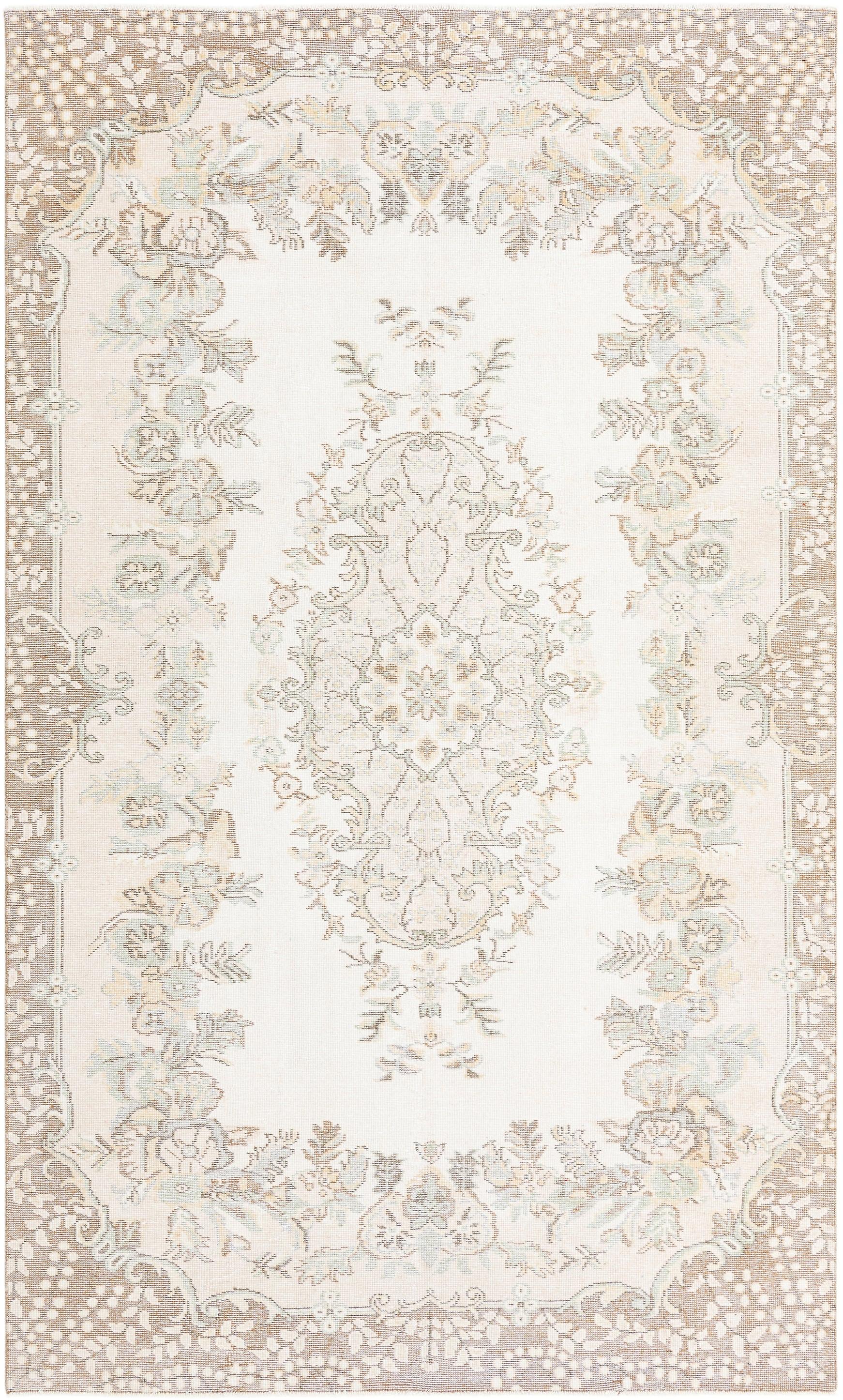 Hadorn Ultra Vintage 173x284 带米色手工制作的火鸡地毯